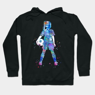 Girl Soccer Player Hoodie